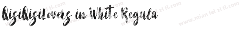 QisiQisiLovers in White Regular字体转换